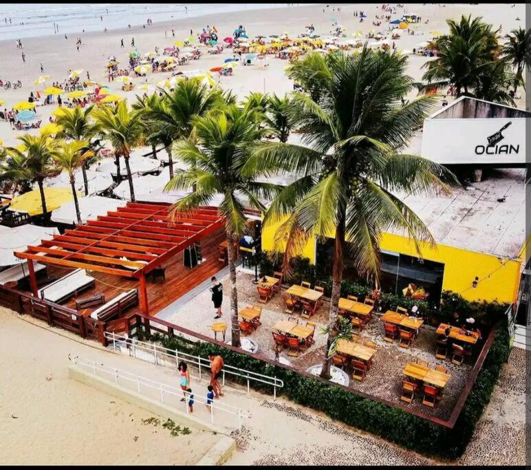 Apartamento 2 Dormitorios E Sacada Gourmet Frente Ao Mar Praia Grande  Kültér fotó